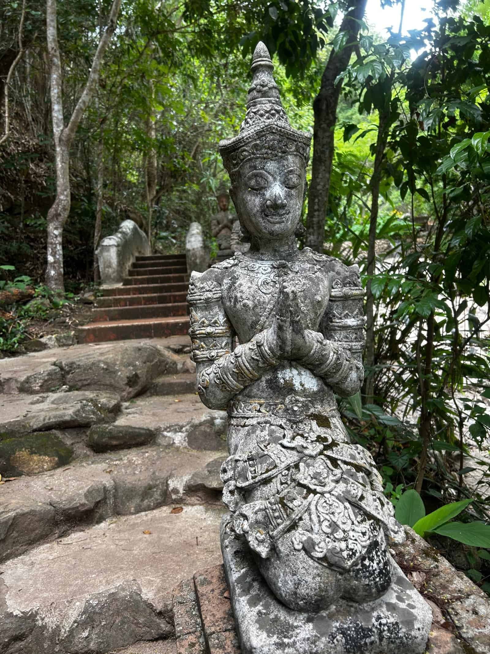 A Buddha statue found in Chiang Mai